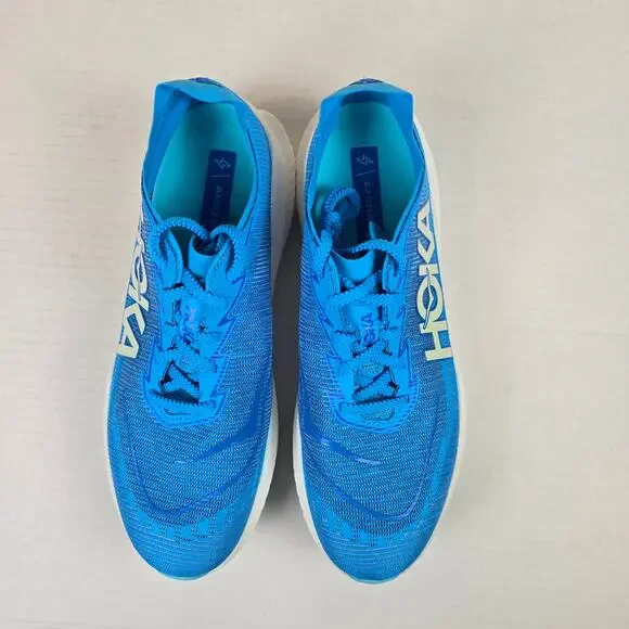 Hoka Mens Size 11D Mach X 2 Racing Running Shoes Sneakers Skyward Blue Cobalt